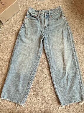 Madewell The perfect vintage wide leg crop jeans